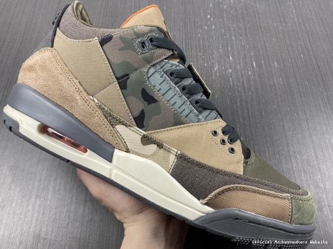 Official Maikesneakers Patchwork Jordan 3 DO1830-200 Camo Air Retro 0729